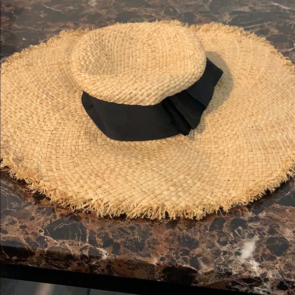 Kate Spade hats off straw sun hat new condition - Picture 1 of 4